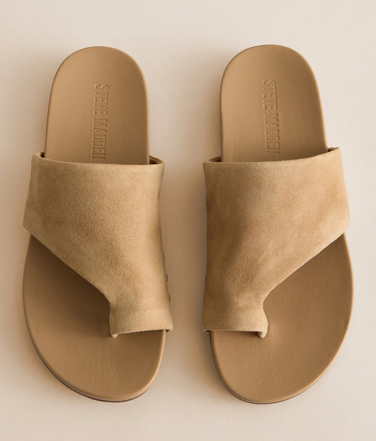 Steve Madden Kessey Leather Sandal Sand Suede Clearance
