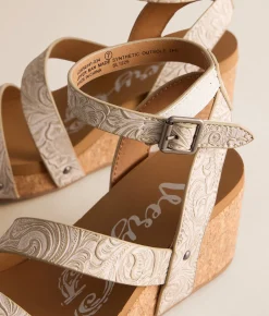 Very G Kiara Wedge Sandal Light Grey Best