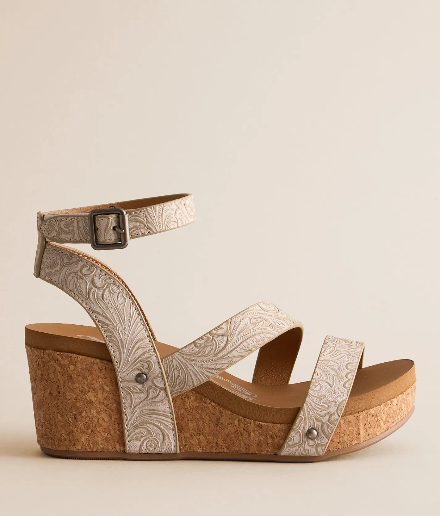 Very G Kiara Wedge Sandal Light Grey Best