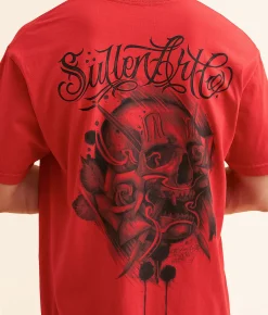 Graphic T-Shirts | Sullen Kiddo Badge T-Shirt Equestrian Red