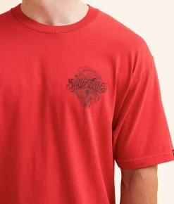 Graphic T-Shirts | Sullen Kiddo Badge T-Shirt Equestrian Red