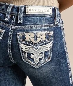 Jeans|New Jeans | Rock Revival Kiella Mid-Rise Boot Stretch Jean Kiella MB202