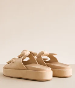 Shoes | Shu Shop Kiki Bow Flatform Sandal Beige