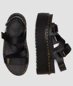 Dr. Martens Kimber Athena Flatform Sandal Black Clearance