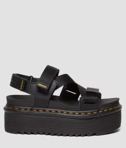 Dr. Martens Kimber Athena Flatform Sandal Black Clearance
