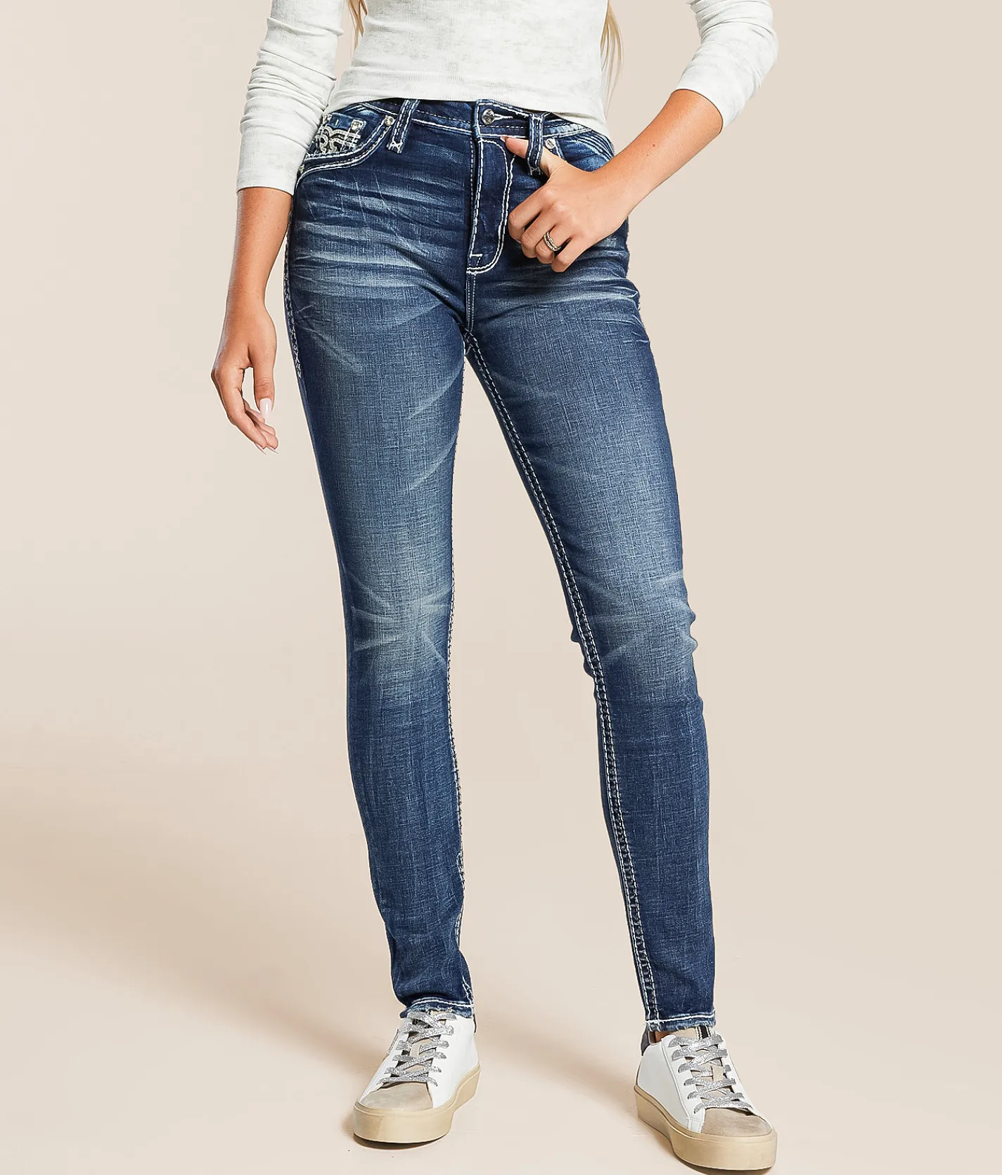 Rock Revival Kimberly Curvy High Rise Skinny Stretch Jean Kimberly HS203 Discount