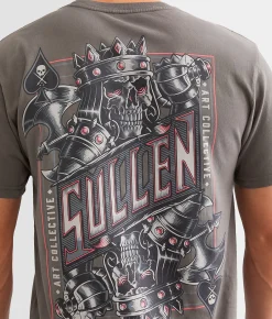Sullen King Of Spades T-Shirt Gunmetal New