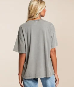 Tops | Modish Rebel King Of The Road T-Shirt Washed Black