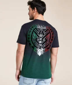 American Fighter Kingsland T-Shirt Pitch Black Multi Discount
