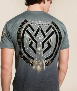 Tops|Graphic T-Shirts | American Fighter Kingsland T-Shirt Mulled Basil Kambaba
