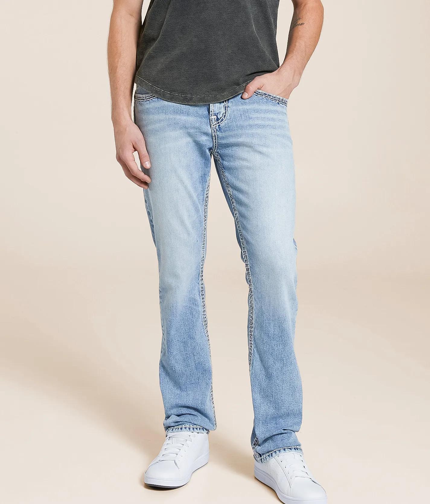 Bottoms | Ace High King Straight Stretch Jean Euchre