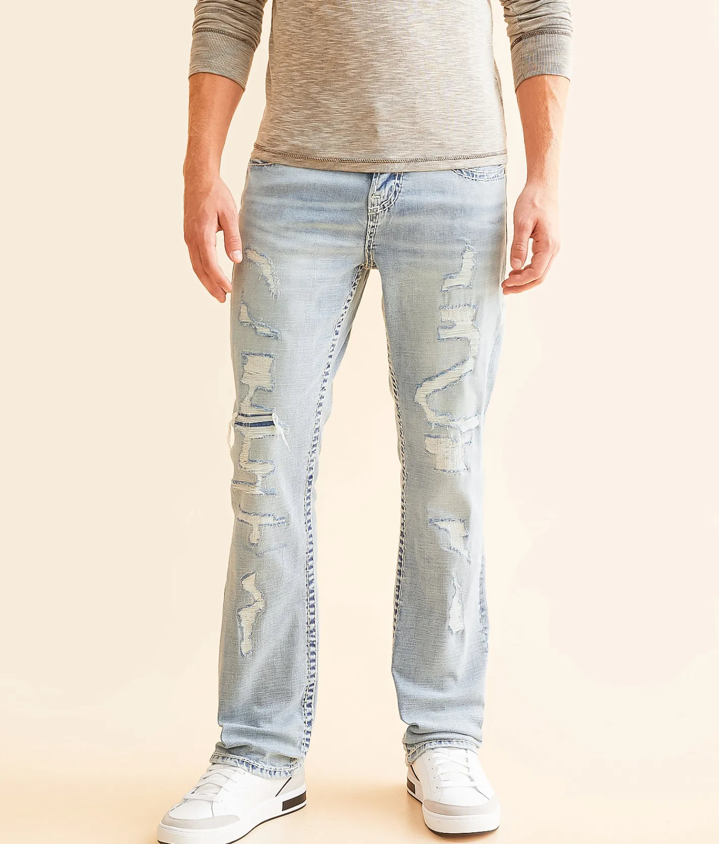 Bottoms | Ace High King Straight Stretch Jean Blaze
