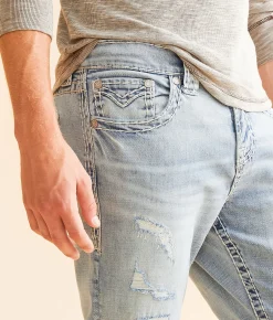 Bottoms | Ace High King Straight Stretch Jean Blaze
