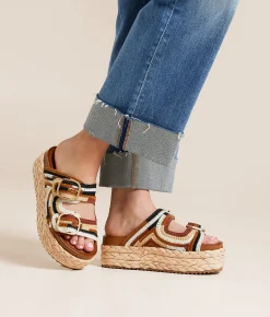 Shoes | Steve Madden Klare Crochet Flatform Sandal Brown Multi