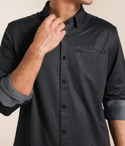 J.B. Holt Knit Athletic Performance Shirt Black Grey Clearance