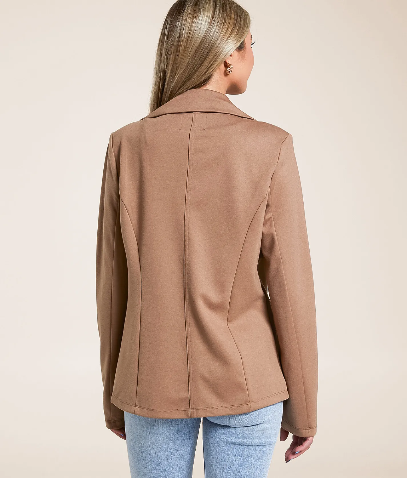 Stoosh Knit Blazer DK Taupe