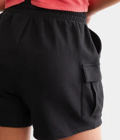 Gilded Intent Knit Cargo Short Ecru Hot