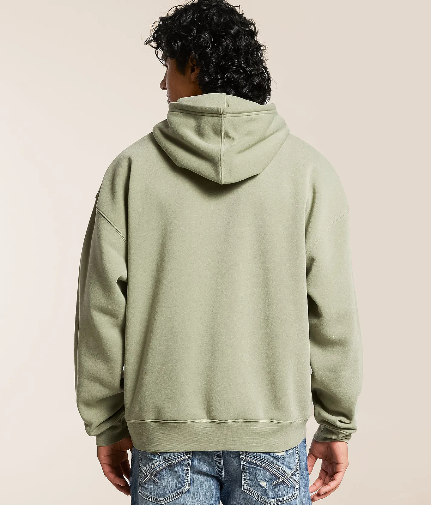Nova Industries Knit Hooded Sweatshirt Sage New
