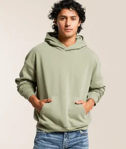 Nova Industries Knit Hooded Sweatshirt Sage New