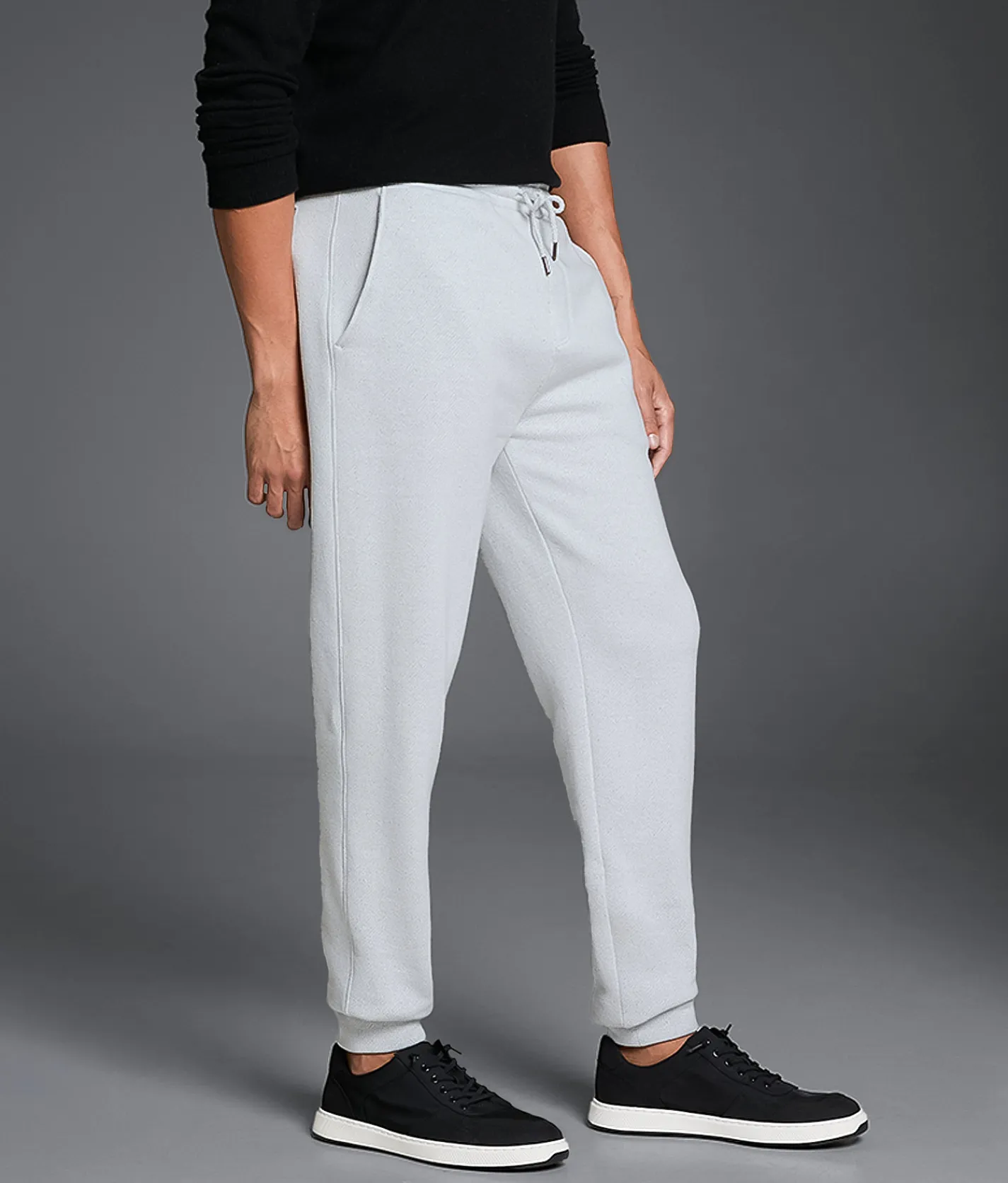 Outpost Makers Knit Joggers White Grey Sale