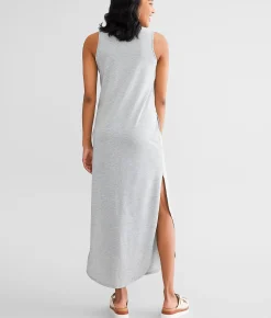 BKE Knit Maxi Dress Heather Grey Best