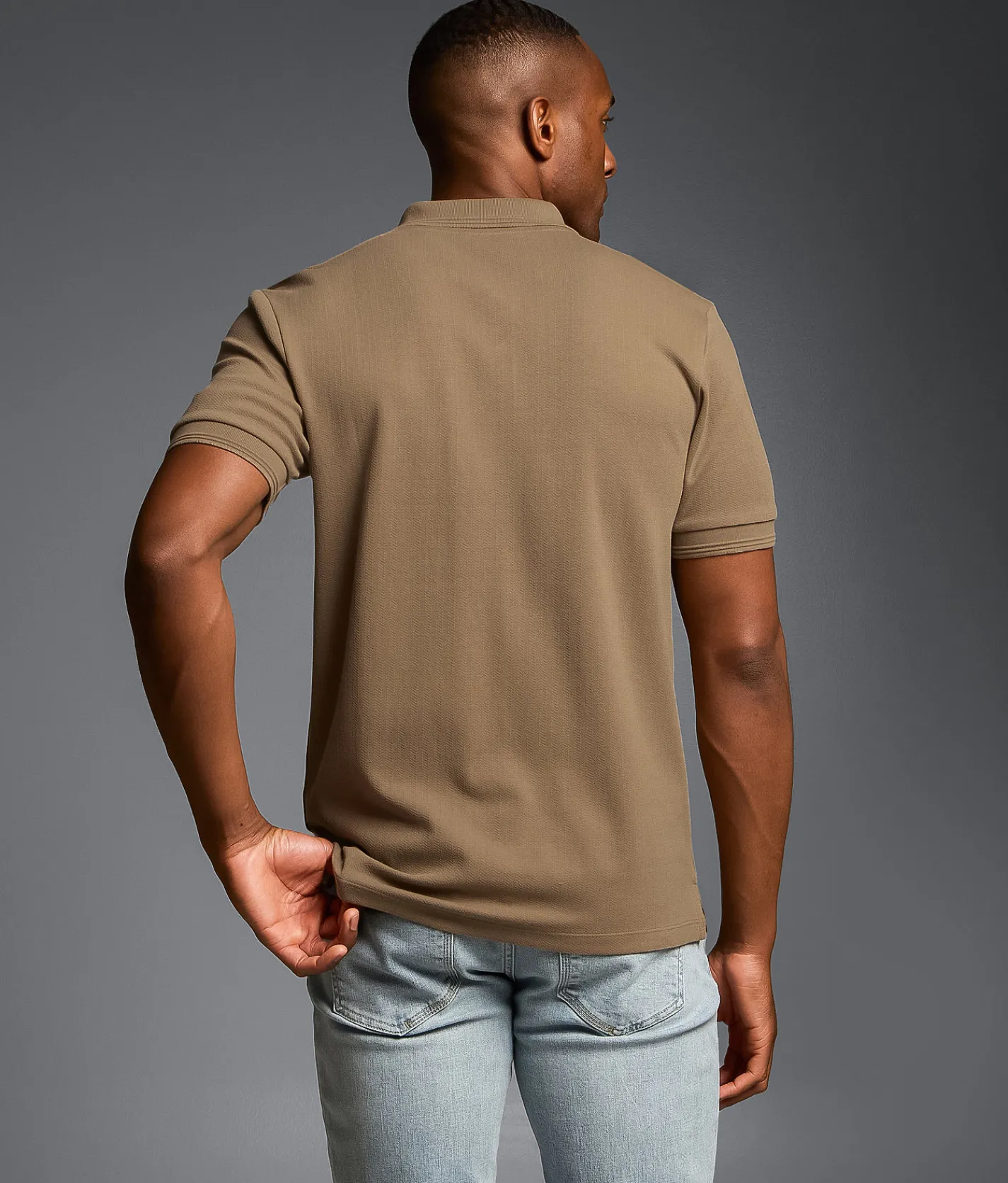 Tops | Outpost Makers Knit Polo Timberwolf