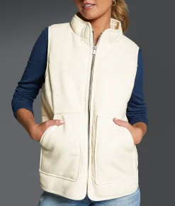 Buckle Black Knit Puffer Vest Heather Oatmeal Best