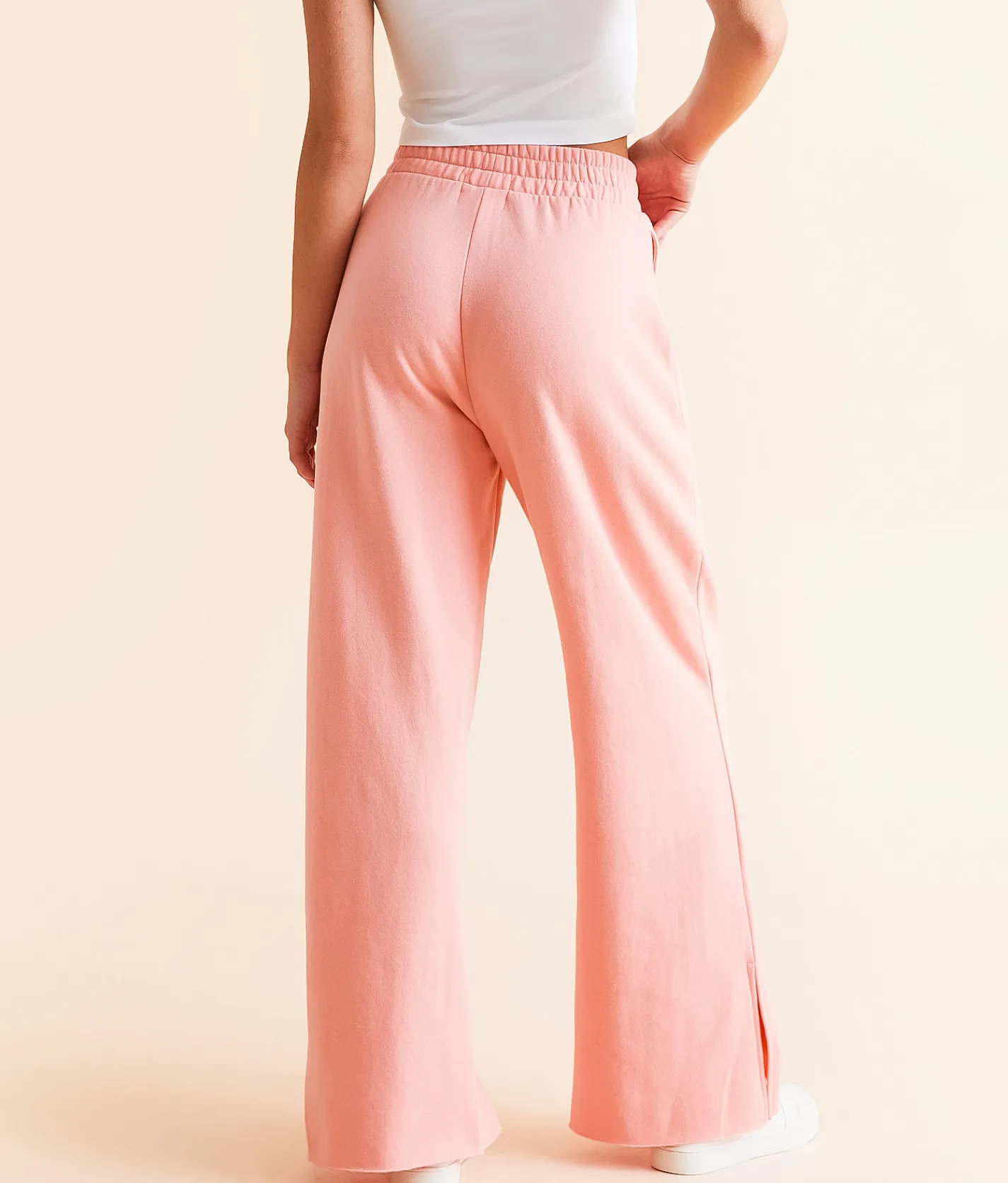 Bottoms | Risen Knit Sweatpant Blush