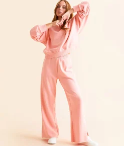 Bottoms | Risen Knit Sweatpant Blush