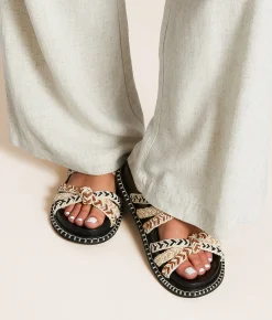 Oasis Society Knotted Sandal Black Hot