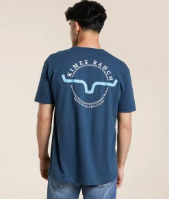 Kimes Ranch Knot T-Shirt Blue Jean New