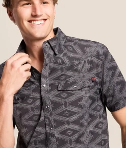 Rock & Roll Denim Koe TEK Performance Stretch Shirt Charcoal Online
