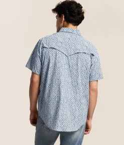 Rock & Roll Denim Koe TEK Stretch Shirt Blue Clearance