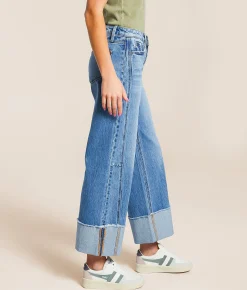 Bottoms | VERVET by Flying Monkey Kris Baggy Cropped Wide Leg Jean Gratifies