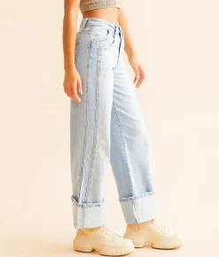 Jeans | VERVET by Flying Monkey Kris Baggy Cropped Wide Leg Jean Streamlined