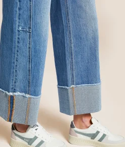 VERVET by Flying Monkey Kris Baggy Cropped Wide Leg Jean Gratifies Outlet
