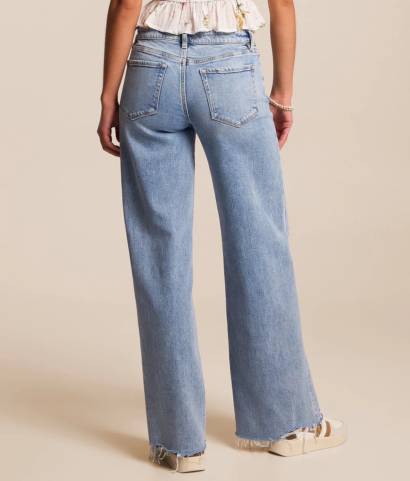 Jeans|Bottoms | VERVET by Flying Monkey Kris Baggy Low Rise Stretch Jean Warmly