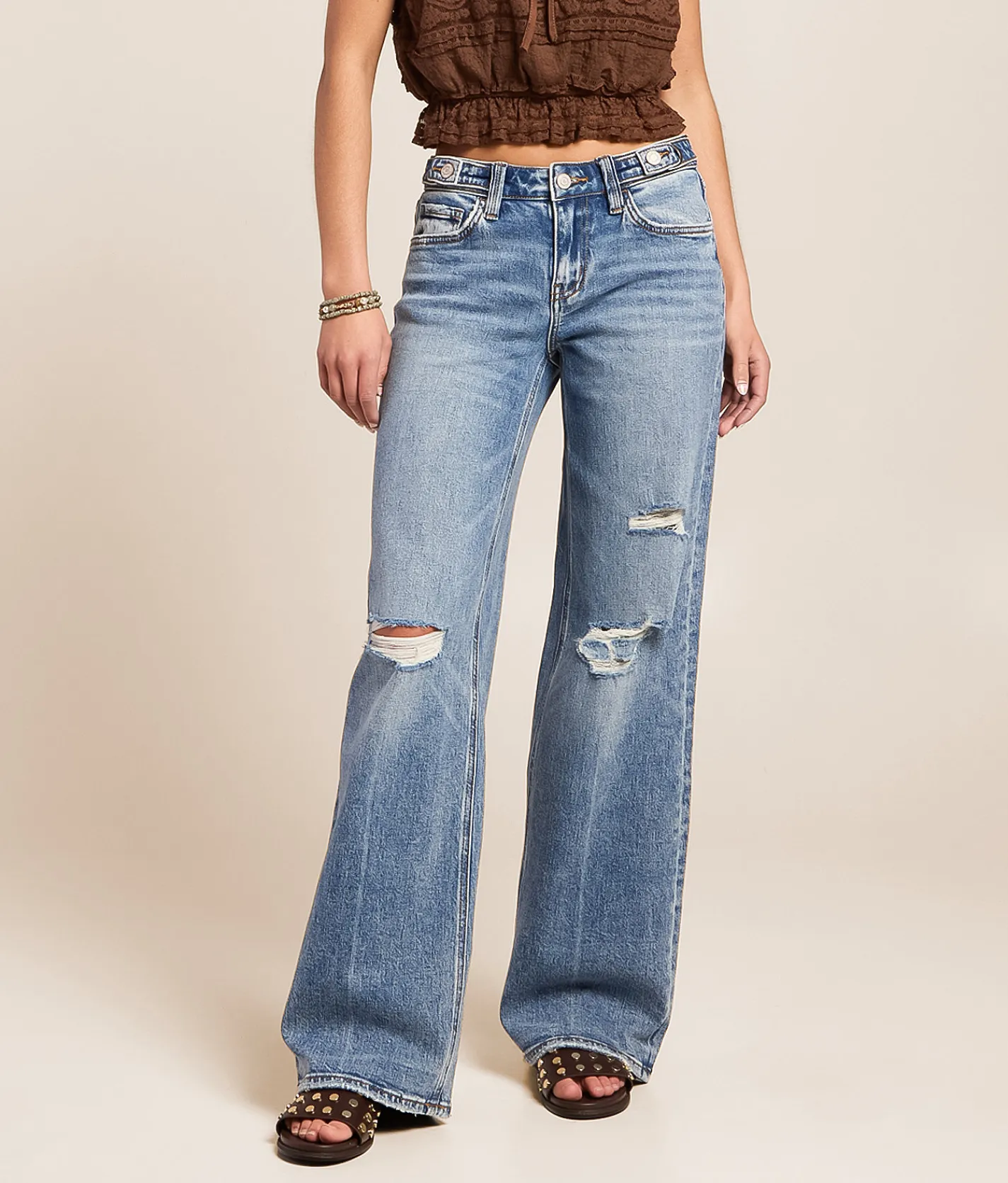 VERVET by Flying Monkey Kris Baggy Low Rise Stretch Jean Nifty Online