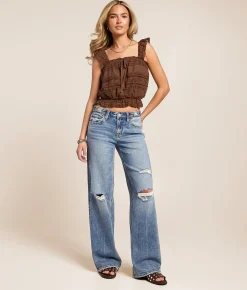 VERVET by Flying Monkey Kris Baggy Low Rise Stretch Jean Nifty Online