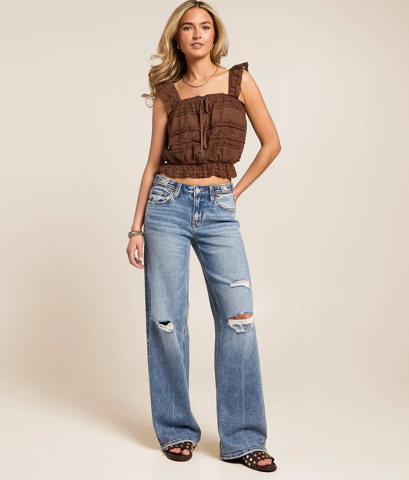 VERVET by Flying Monkey Kris Baggy Low Rise Stretch Jean Nifty Online