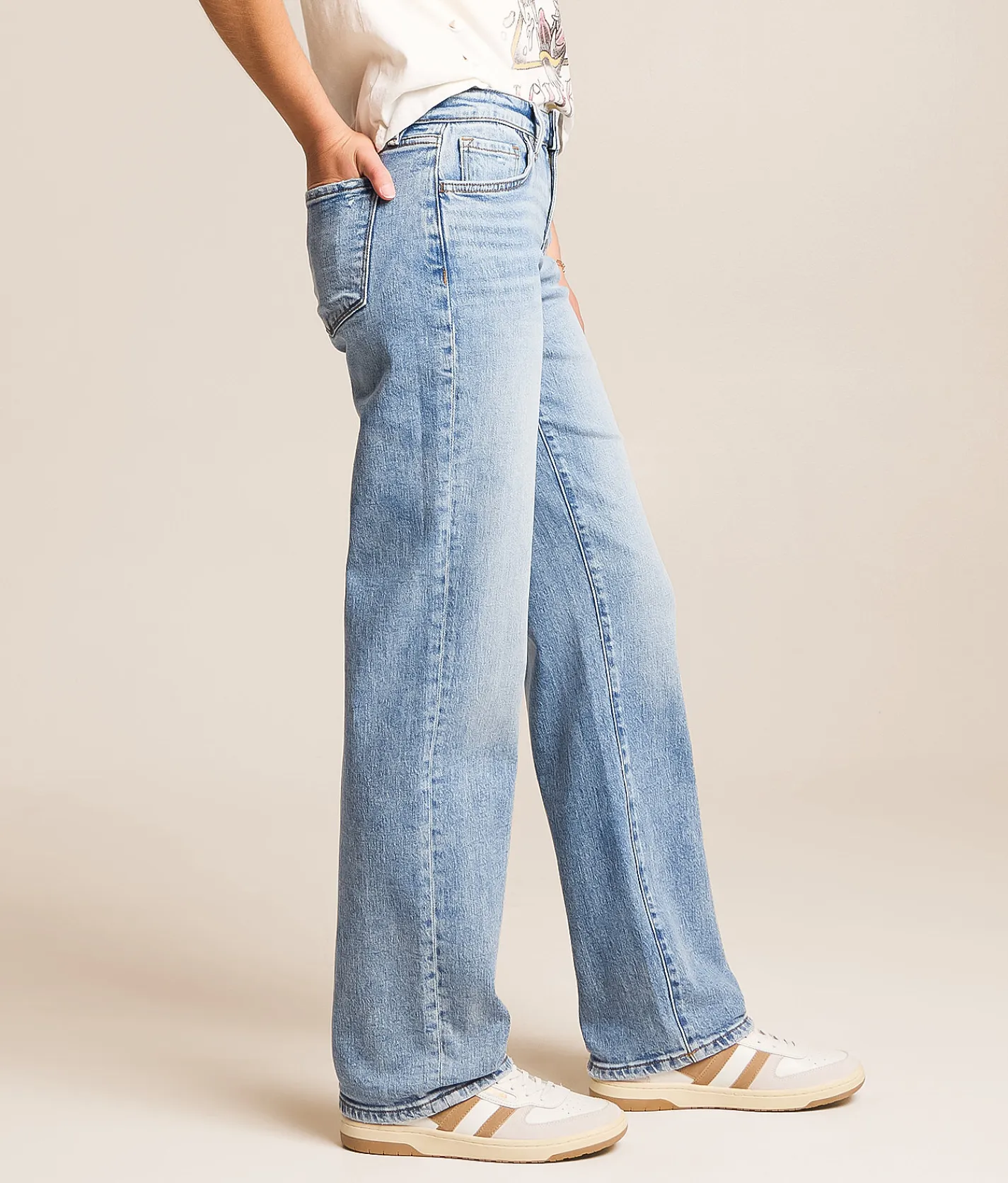 VERVET by Flying Monkey Kris Baggy Taper Stretch Jean Lively Hot