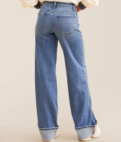 VERVET by Flying Monkey Kris Baggy Wide Leg Jean Shine Outlet