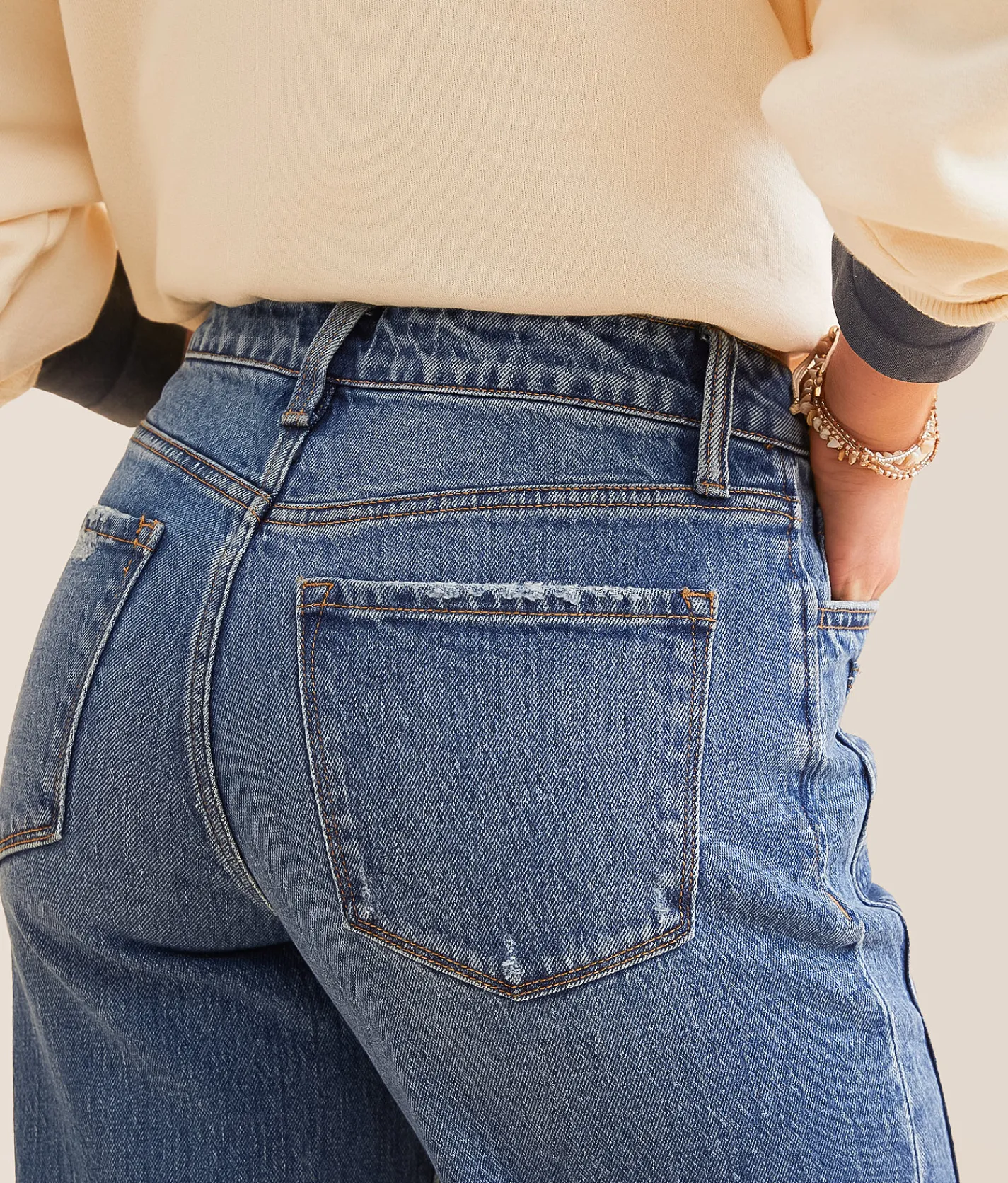 VERVET by Flying Monkey Kris Baggy Wide Leg Jean Shine Outlet