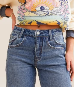 VERVET by Flying Monkey Kris Baggy Wide Leg Jean Shine Outlet
