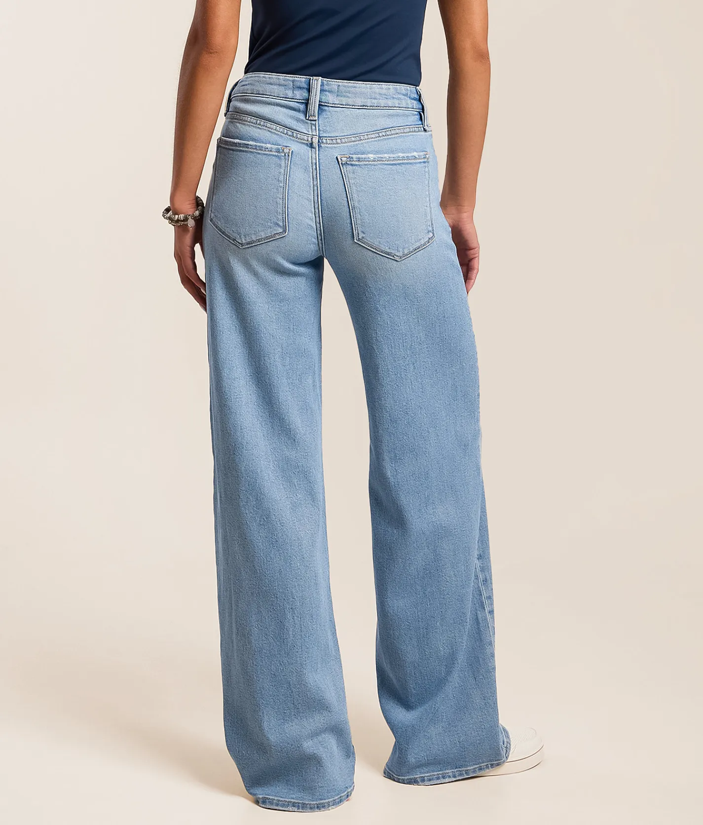 VERVET by Flying Monkey Kris Baggy Wide Leg Stretch Jean Energetic Discount