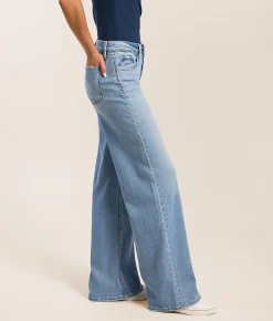 Bottoms | VERVET by Flying Monkey Kris Baggy Wide Leg Stretch Jean Energetic