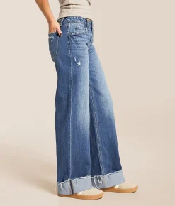 VERVET by Flying Monkey Kris Low Rise Baggy Stretch Jean Brilliance Hot