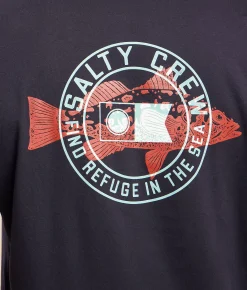 Salty Crew Kritter Stamp T-Shirt Navy Clearance