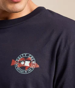 Salty Crew Kritter Stamp T-Shirt Navy Clearance