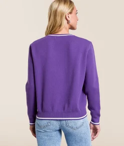 Gameday SOCIAL® K-State Sweater Purple